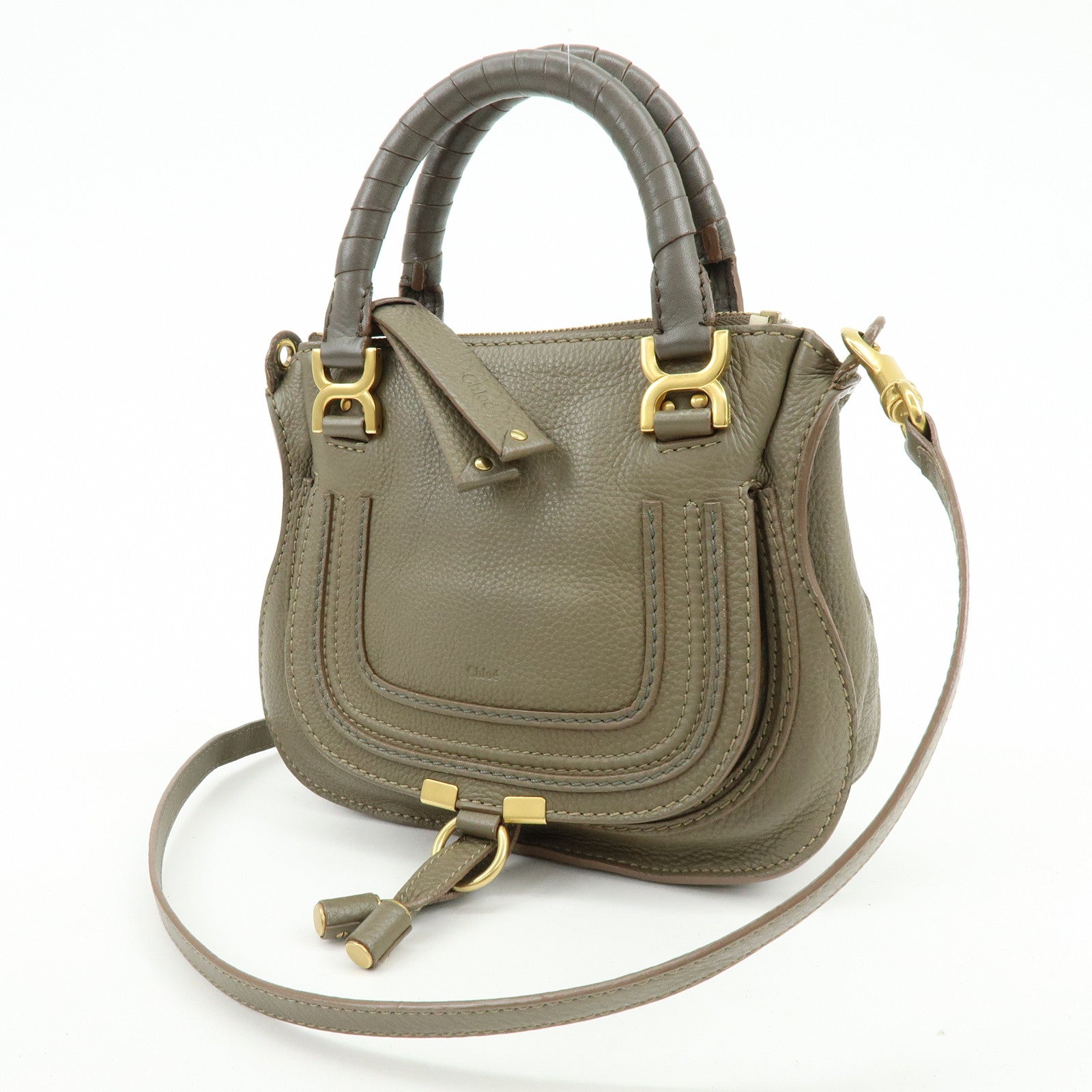 Chloe Mercy Leather 2Way Bag Shoulder Bag Brown