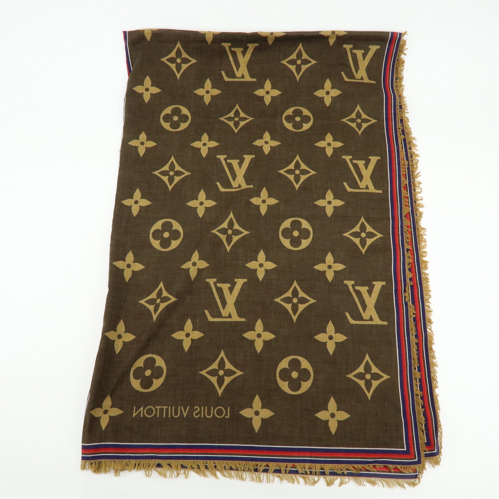 Louis Vuitton Étole Monogram Bliss 100% Cotton Scarf Brown M76366