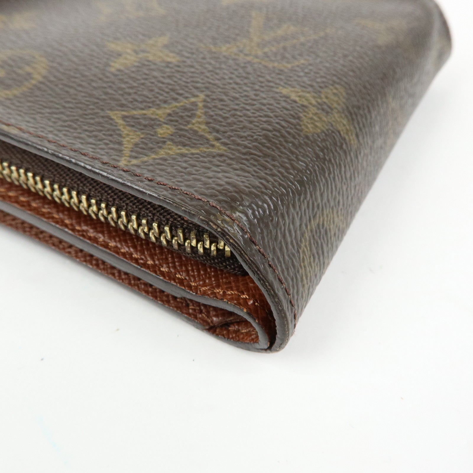 Louis Vuitton Monogram Compact Zippy Bi-fold Wallet Brown M61667