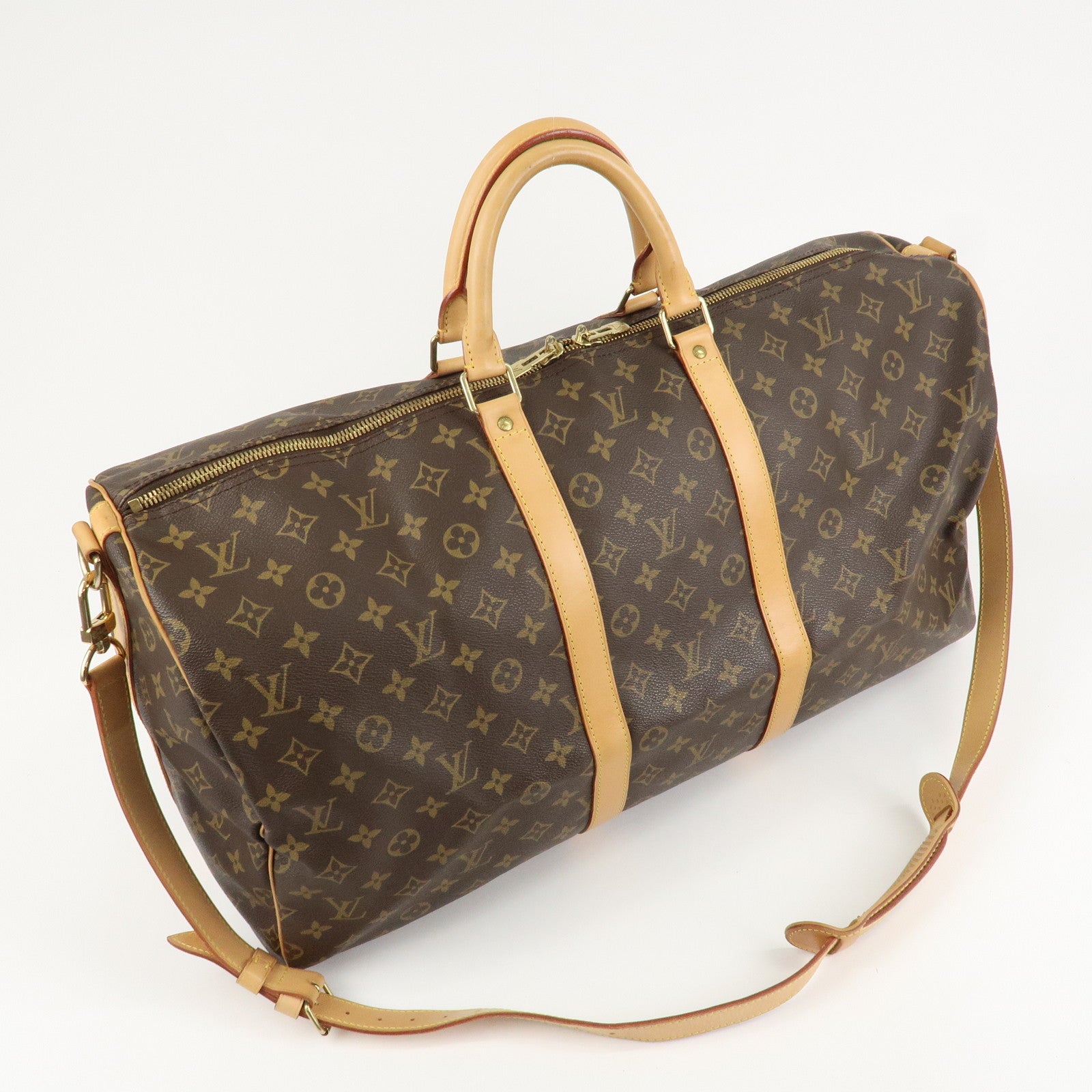 Louis Vuitton Monogram Keep All Bandouliere 55 Boston Bag M41414 Used