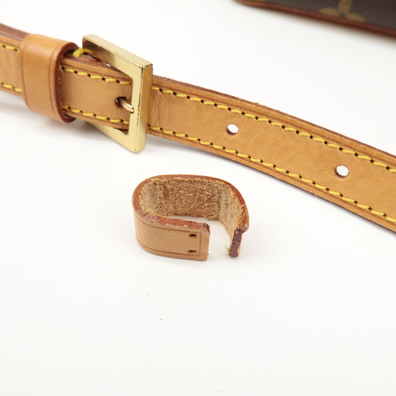 Louis Vuitton Monogram Trotteur Shoulder Bag Brown M51240 Used