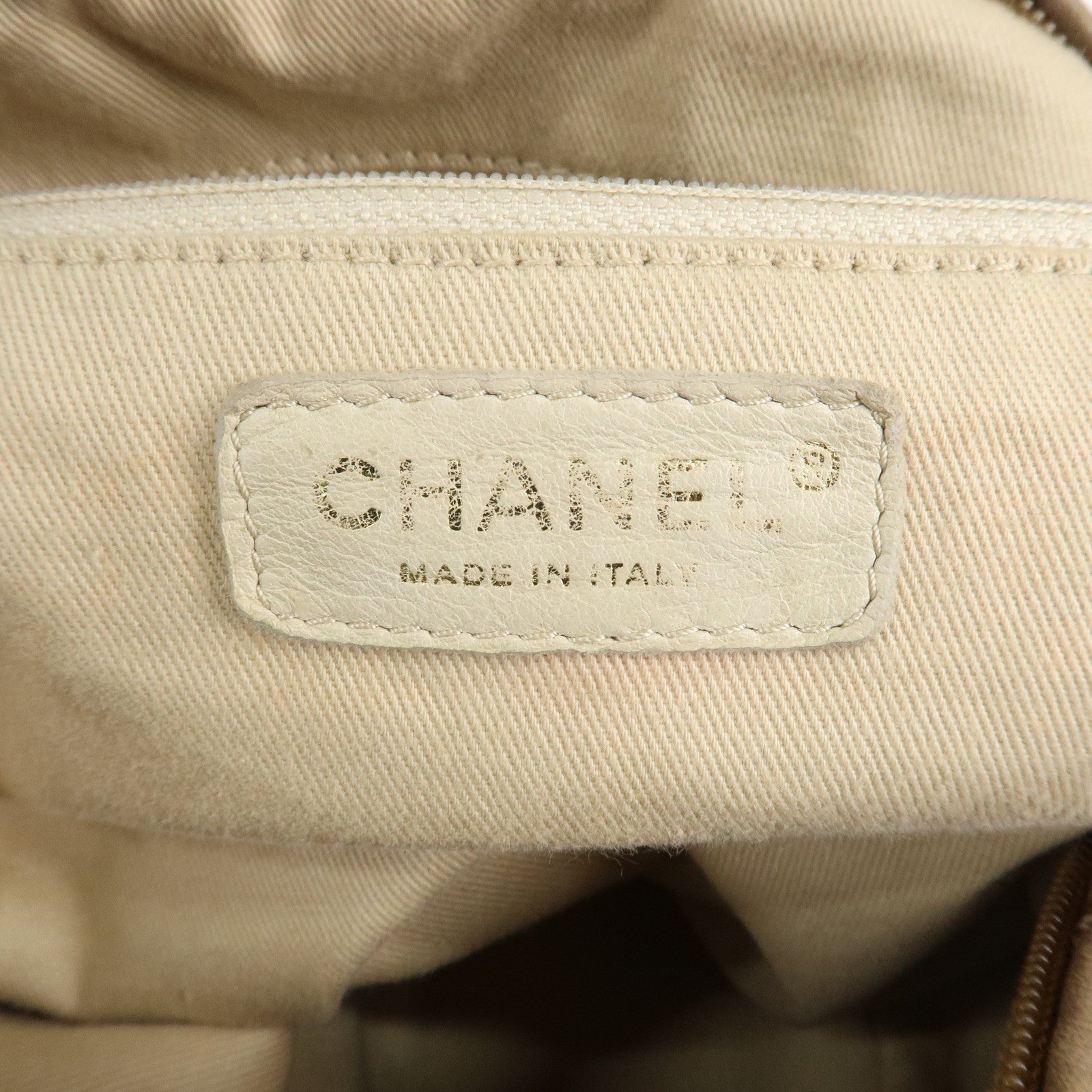 CHANEL Wild Stitch Leather Shoulder Bag Hand Bag Brown Used