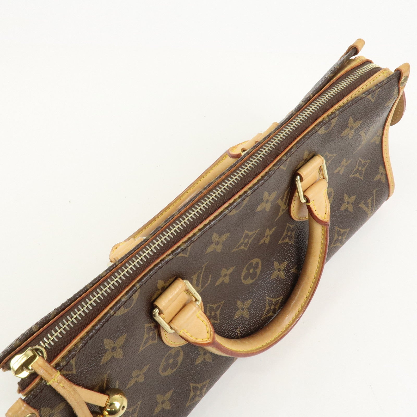 Louis Vuitton Monogram Popincourt Hand Bag Brown M40009