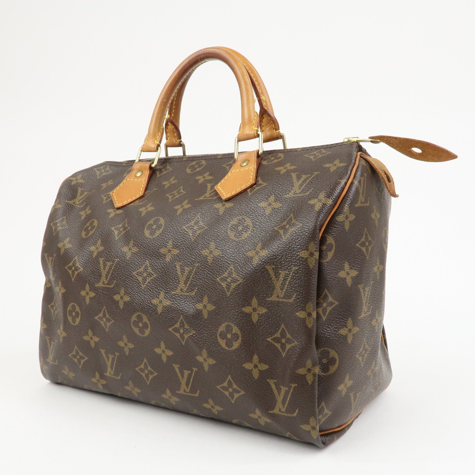 Louis Vuitton Monogram Speedy 30 Boston Bag Hand Bag Brown M41526