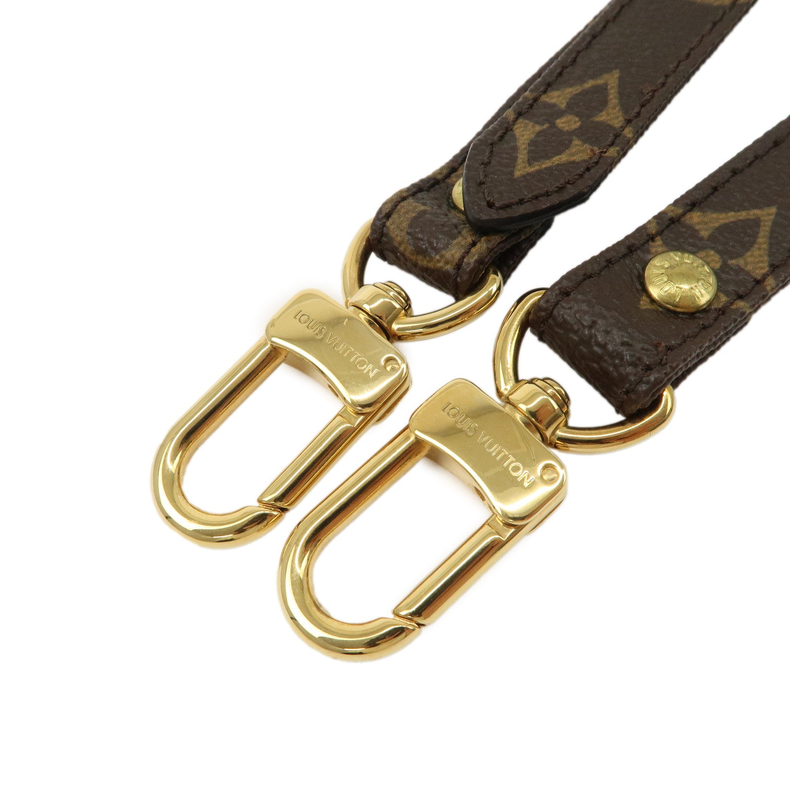 Louis Vuitton Monogram Canvas Adjustable Shoulder Strap 120cm Brown Used