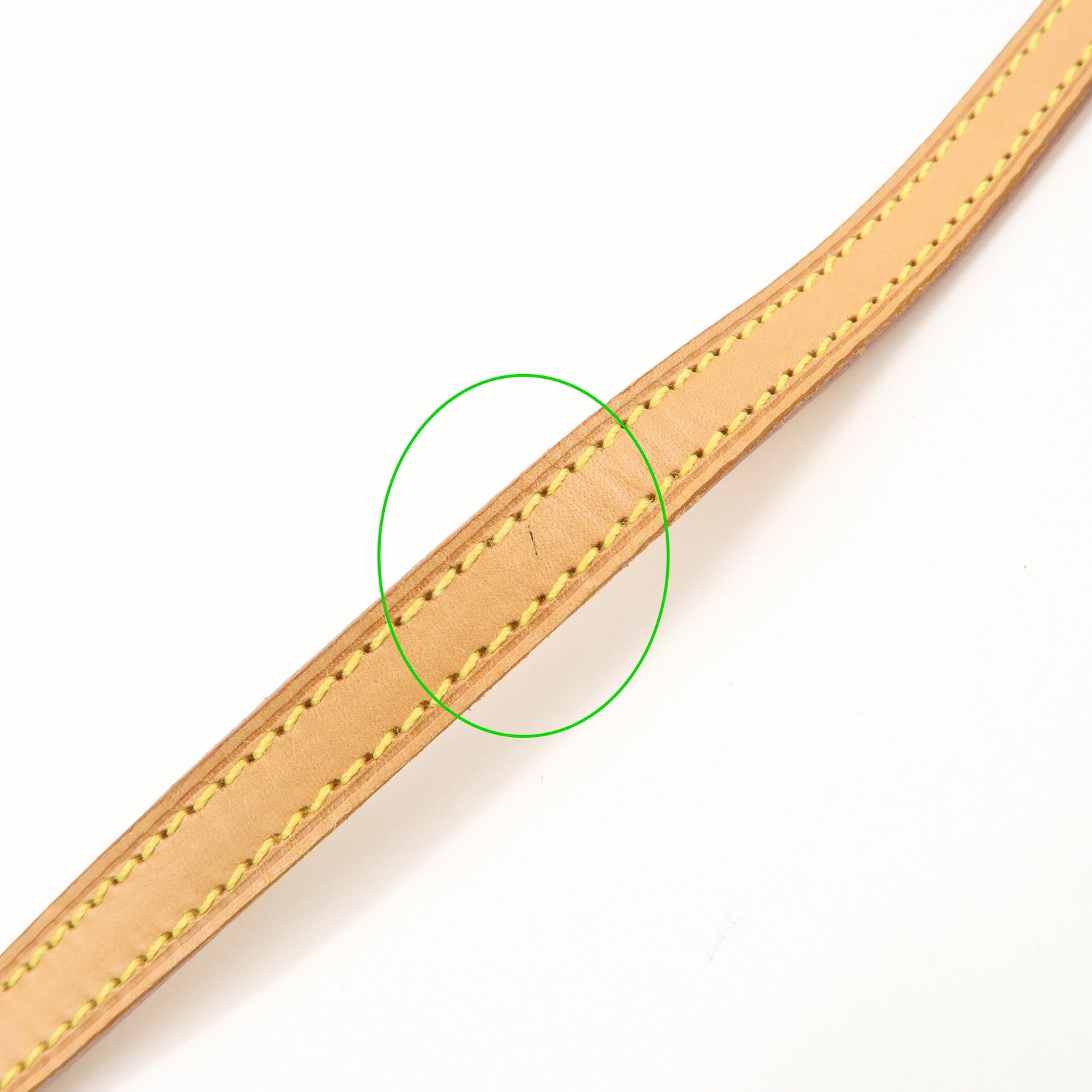 uis Vuitton Leather Non-Adjustable Shoulder Strap 120cm J00145 Used