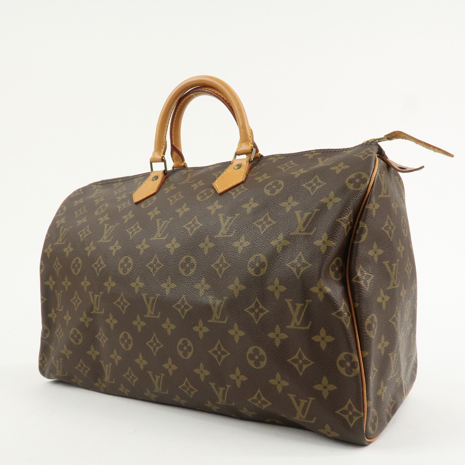 Louis Vuitton Monogram Speedy 40 Hand Bag Boston Bag Brown M41522