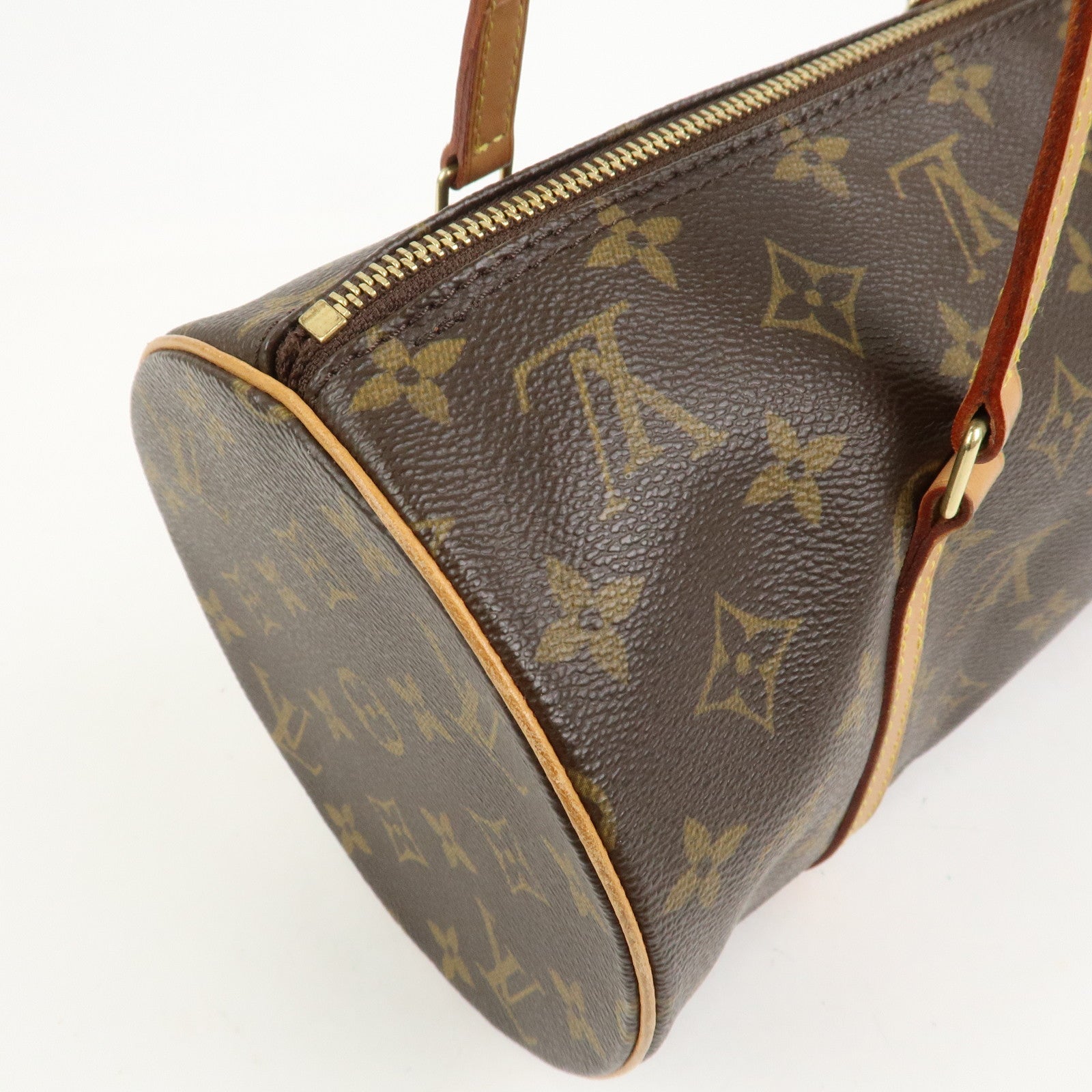 Louis Vuitton Monogram Papillon 30 Hand Bag New Style Brown M51385