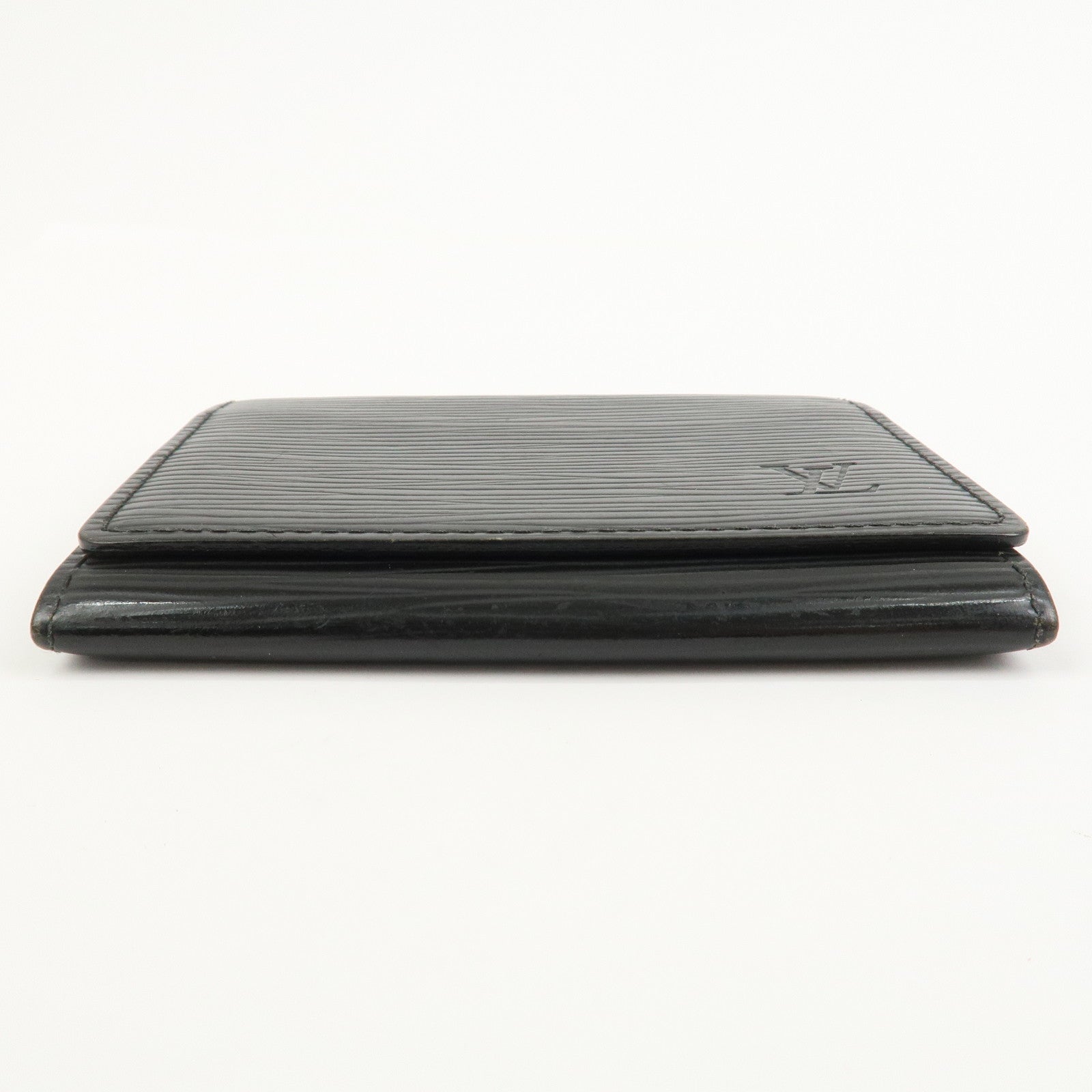 Louis Vuitton Epi Enveloppe Carte de Visite Card Case Noir M56582
