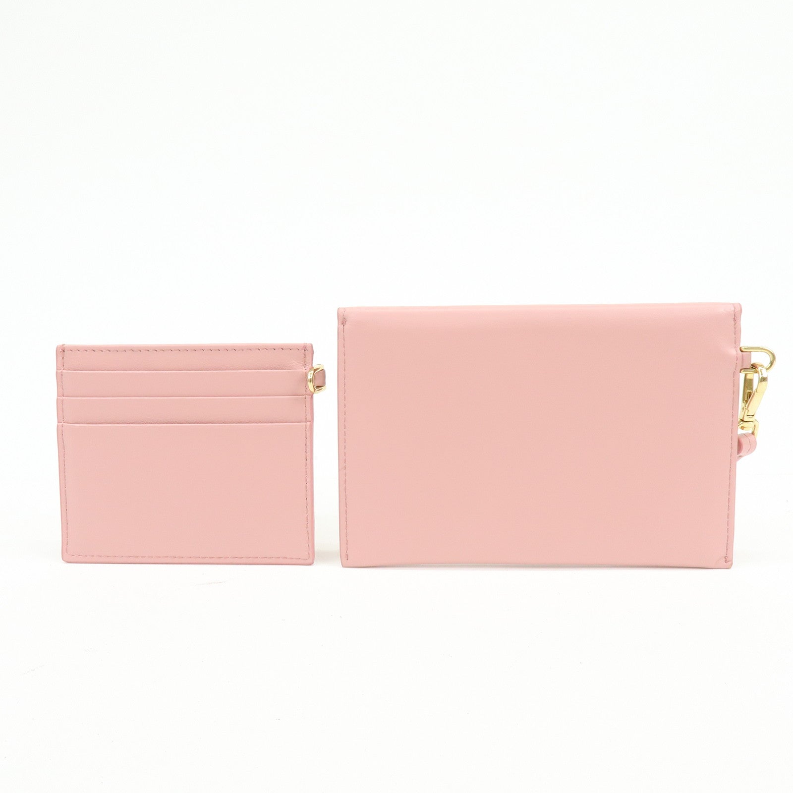 MIU MIU Madras Love Envelope Pouch Card Case Coin Case Pink 5MF025