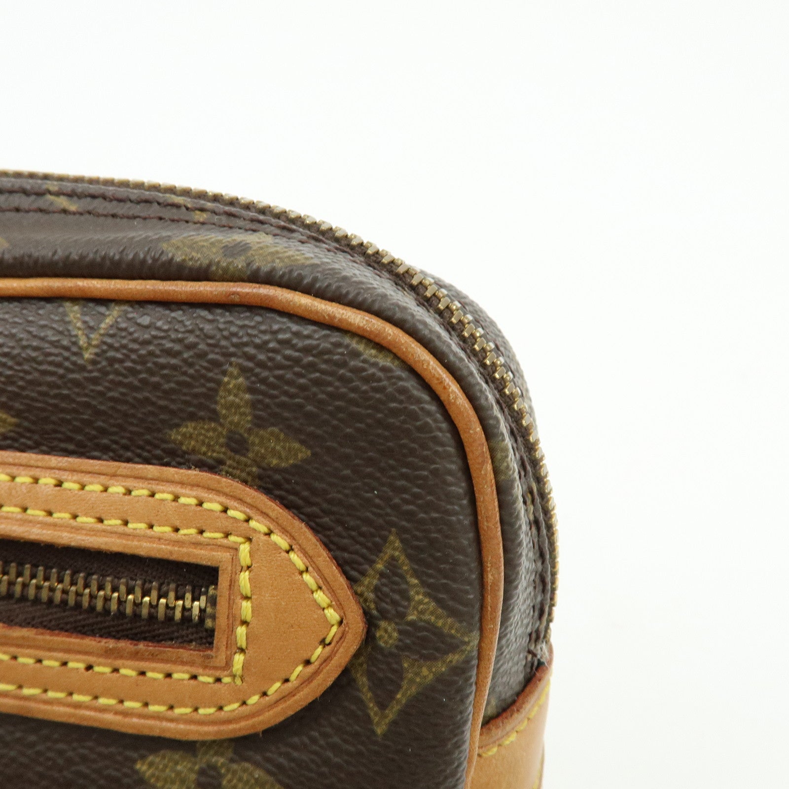 Louis Vuitton Monogram Marly Dragonne GM Clutch Bag Brown M51825