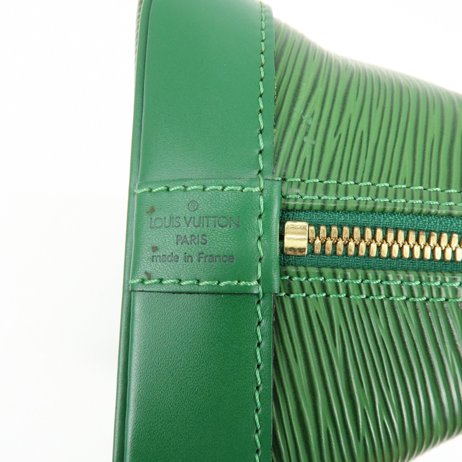 Louis Vuitton Epi Alma Hand Bag Borneo Green M52144