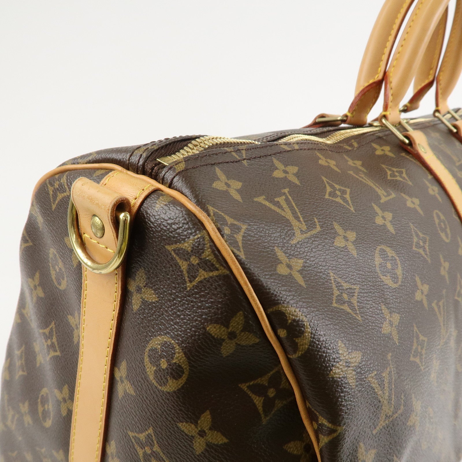 Louis Vuitton Monogram Keep All Bandouliere 55 Bag Brown M41414 Used