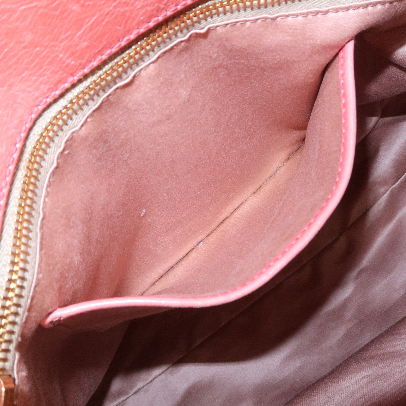 MIU MIU Leather Ribbon 2Way Shoulder Bag Hand Bag Pink RT0365