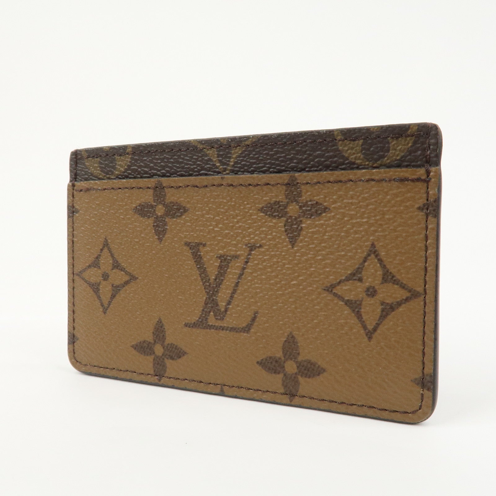 Louis Vuitton Monogram Reverse Porte Cartes Simple Card Case M69161
