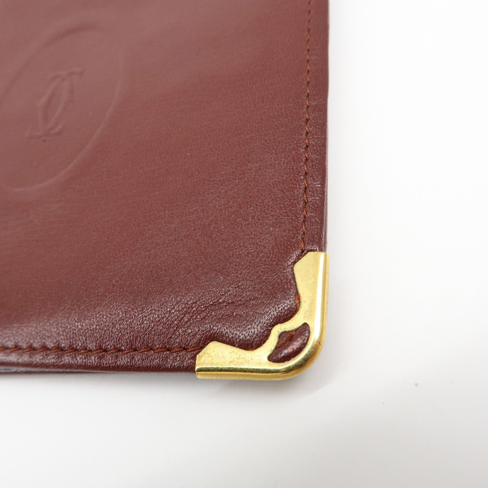 Cartier Must de Cartier Set of 2 Leather Compact Wallet Bordeaux