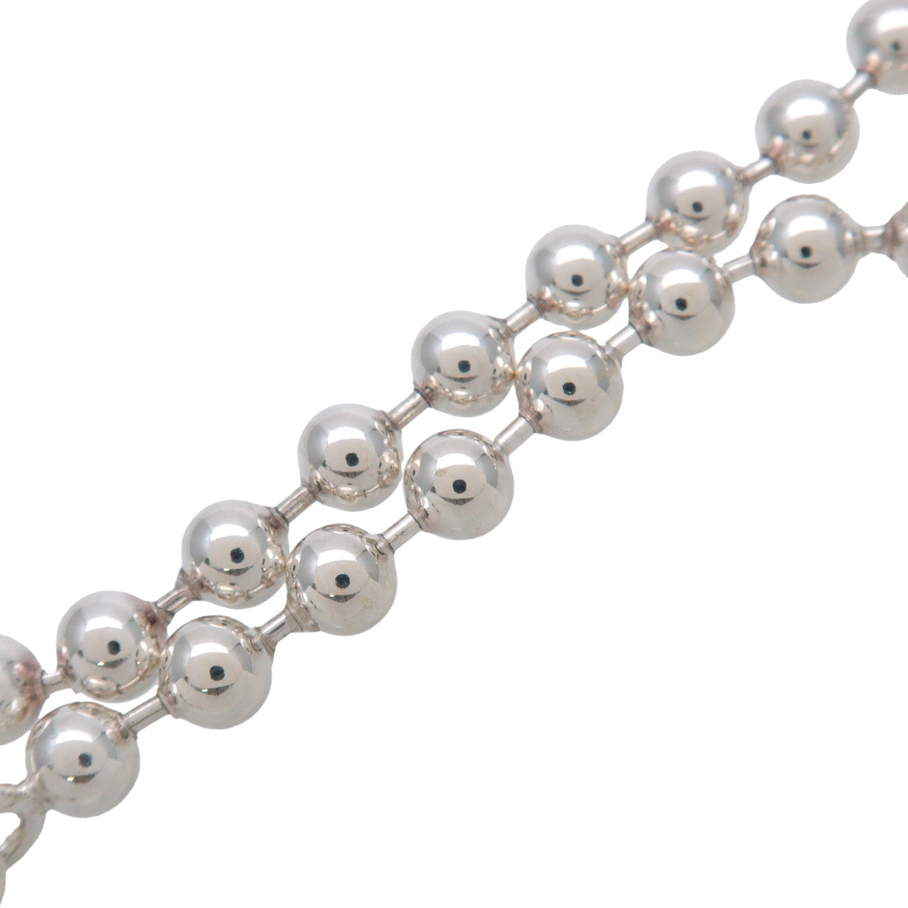 GUCCI Logo 19 Ball Chain Bracelet SV925 Silver 010294