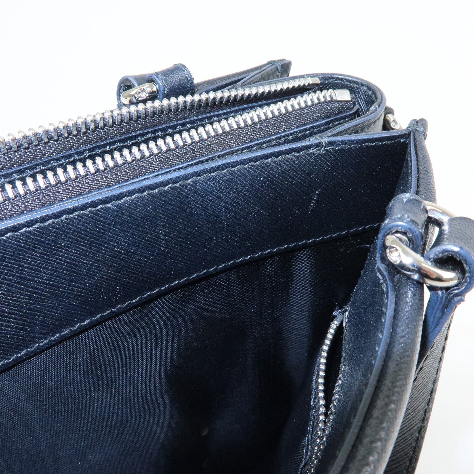 Ferragamo Vara Ribbon Leather 2Way Bag Hand Bag Black