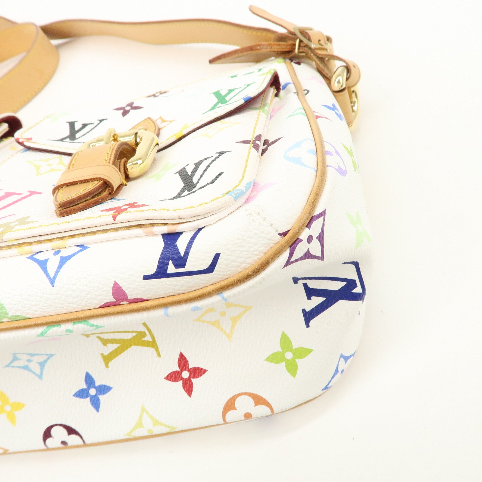 Louis Vuitton Monogram Multicolor Lodge GM Shoulder Bag Branc M40051