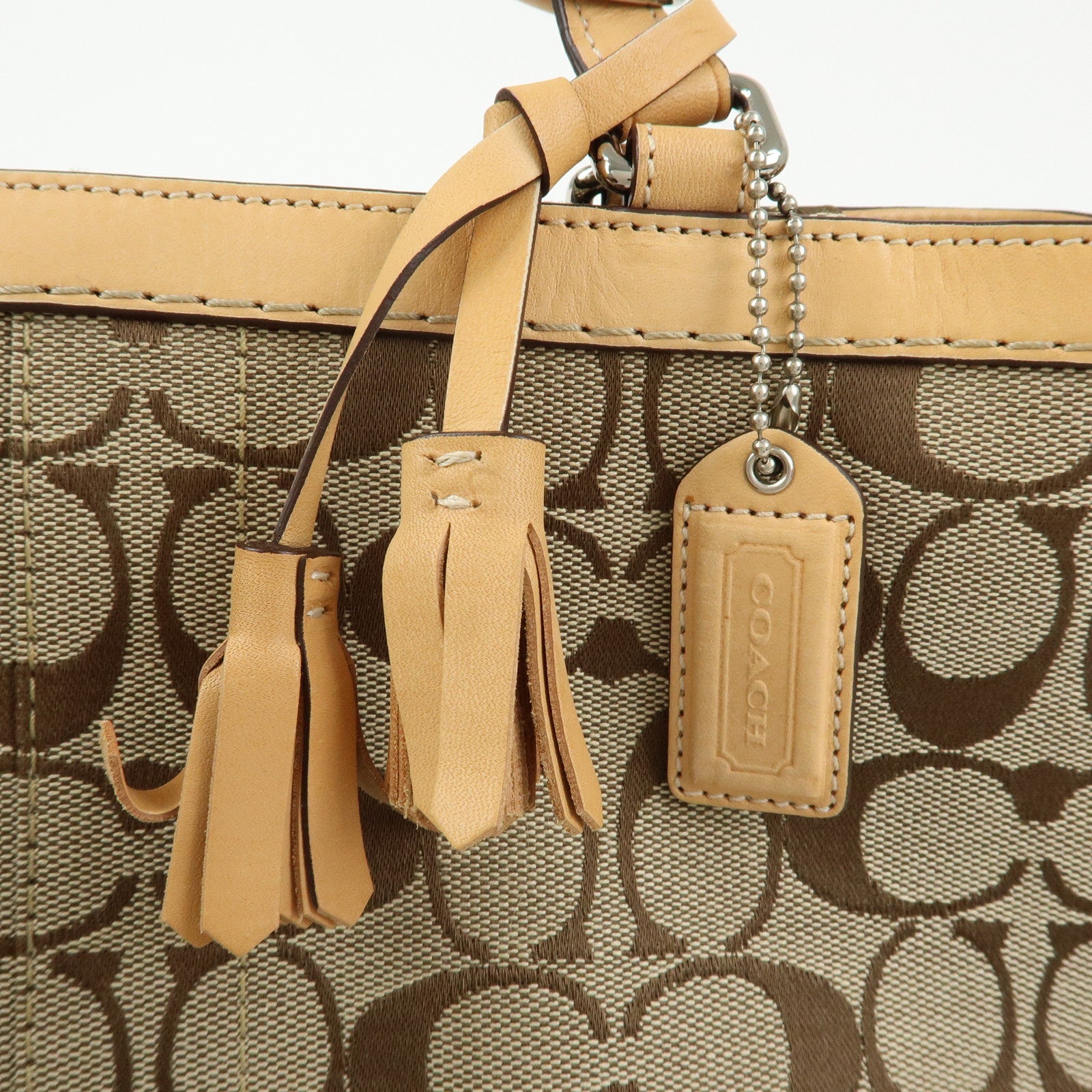 COACH Set of 3 Signature Canvas Leather Suede Shoulder Bag Hand Bag