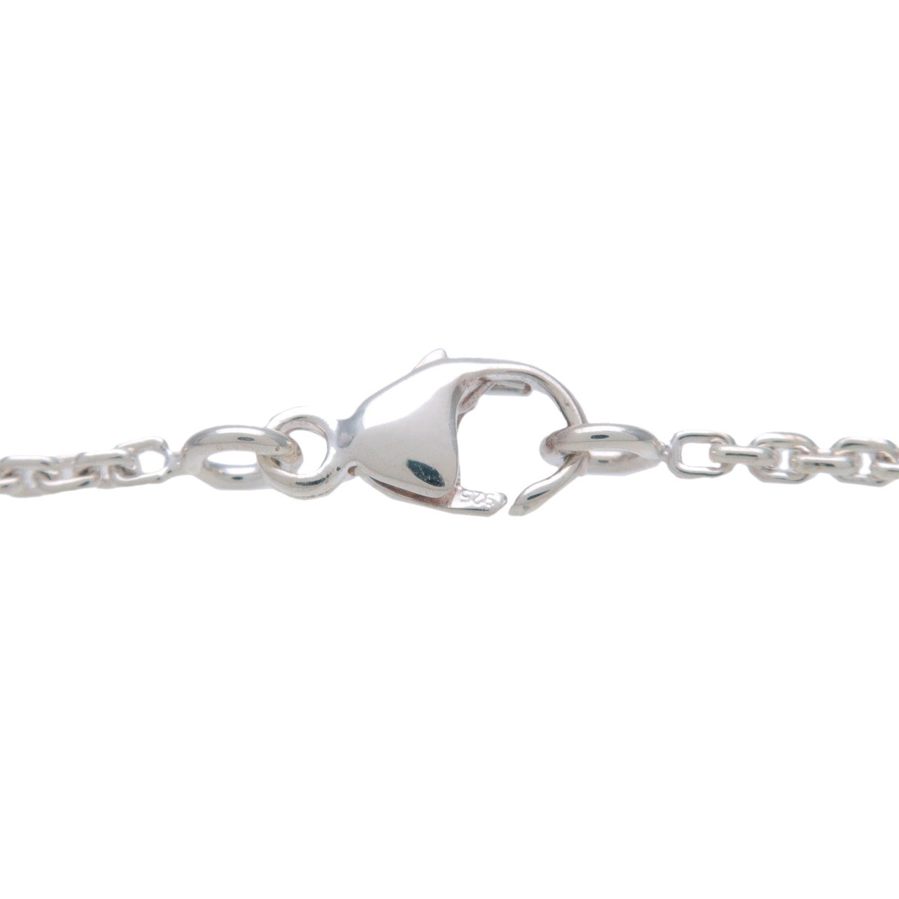 Louis Vuitton Lockit Pendant Necklace SV925 Silver Q93559