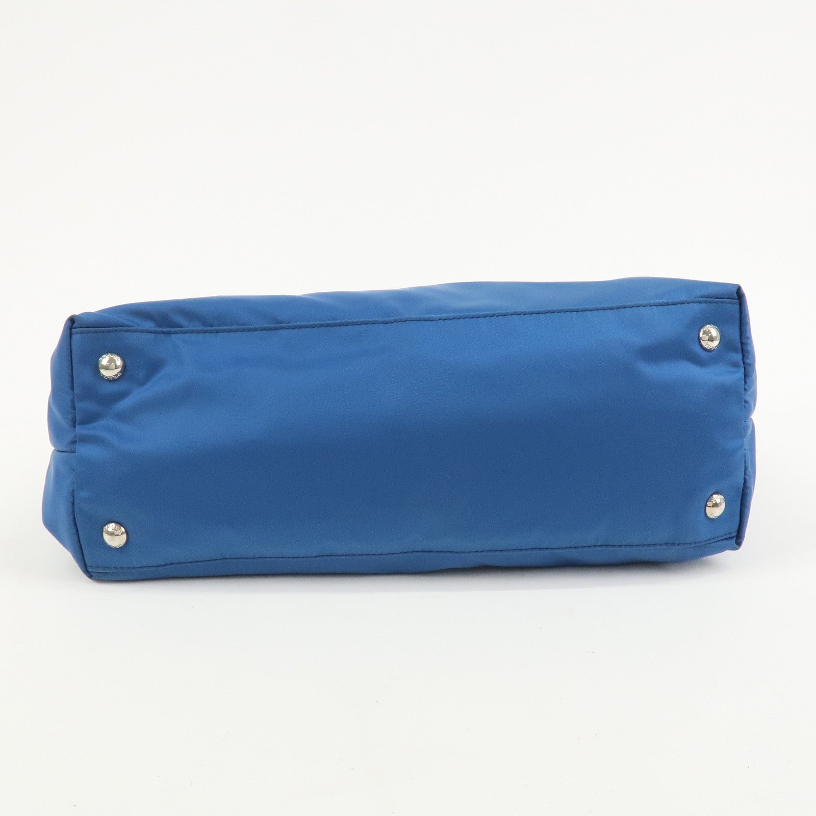 PRADA Triangle Logo Nylon Saffiano Leather 2Way Hand Shoulder Bag