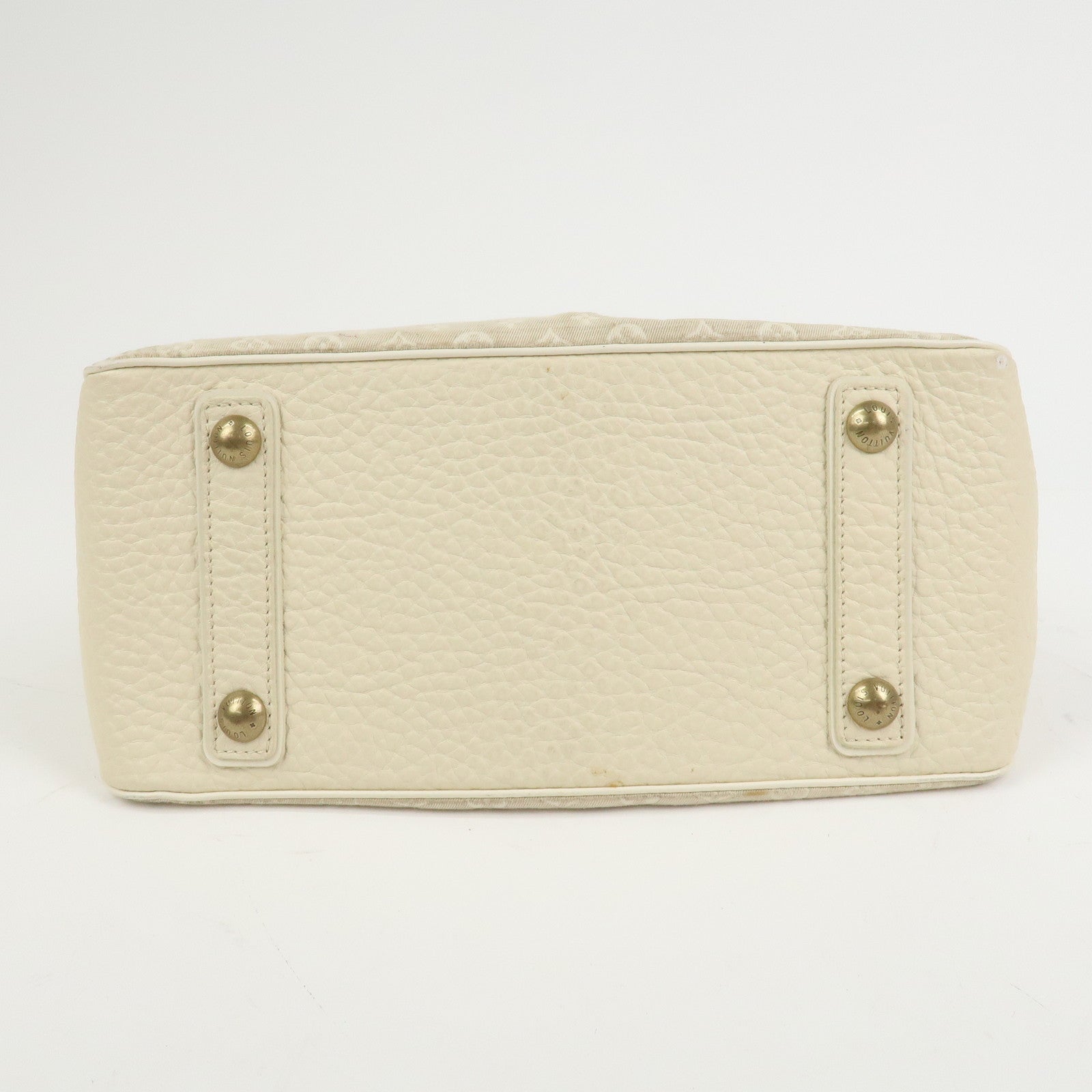 Louis Vuitton Monogram Mini Lin Trapeze PM Hand Bag Dune M40061