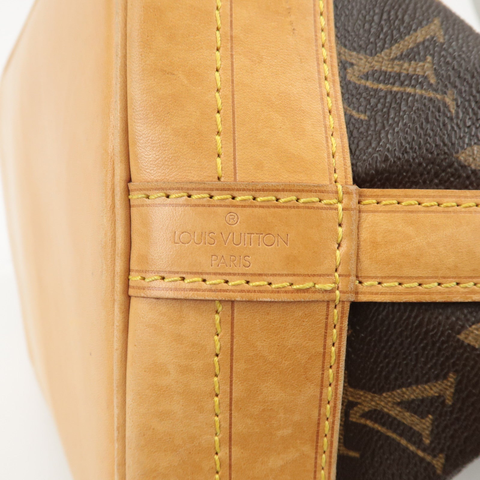 Louis Vuitton Monogram Noe Shoulder Bag Hand Bag Brown M42224 Used