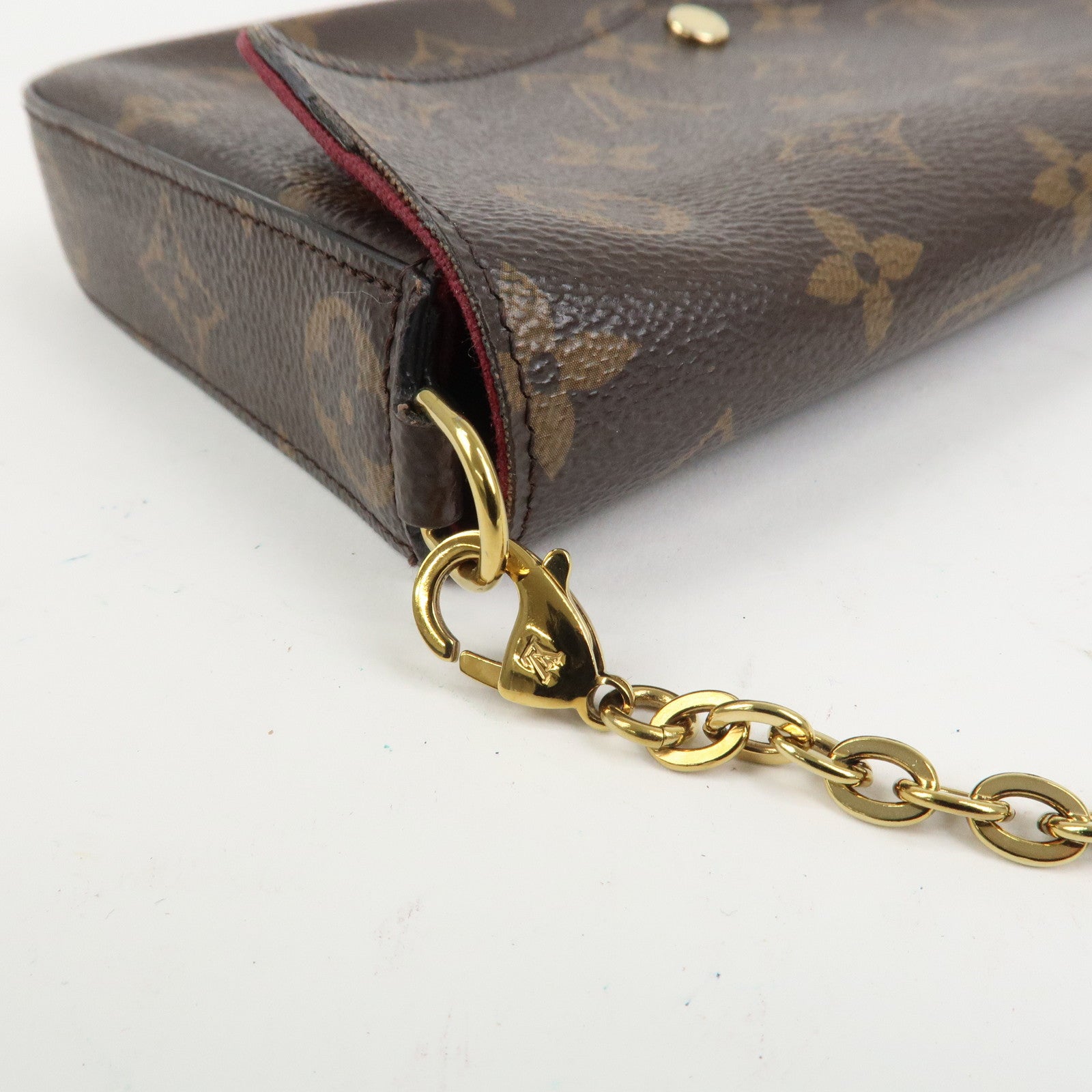 Louis Vuitton Monogram Pochette Felicie Shoulder Bag Brown M61276