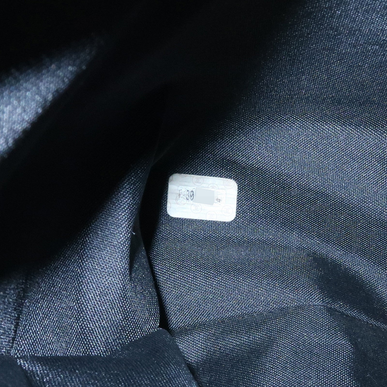 CHANEL COCO Mark COCO Ball Leather Chain Tote Bag Black A03578