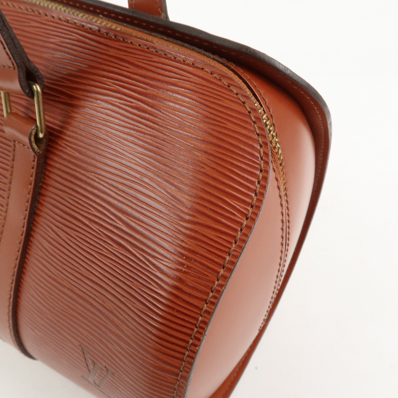 Louis Vuitton Epi Leather Soufflot Hand Bag Kenya Brown M52223