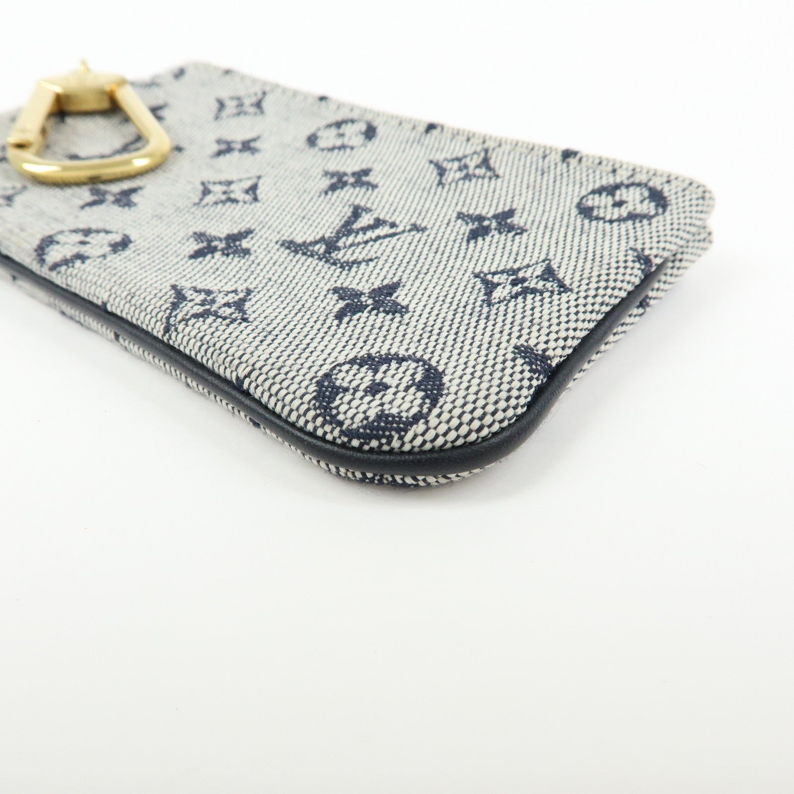 Louis Vuitton Monogram Mini Pochette Cles Coin Case Blue M92236