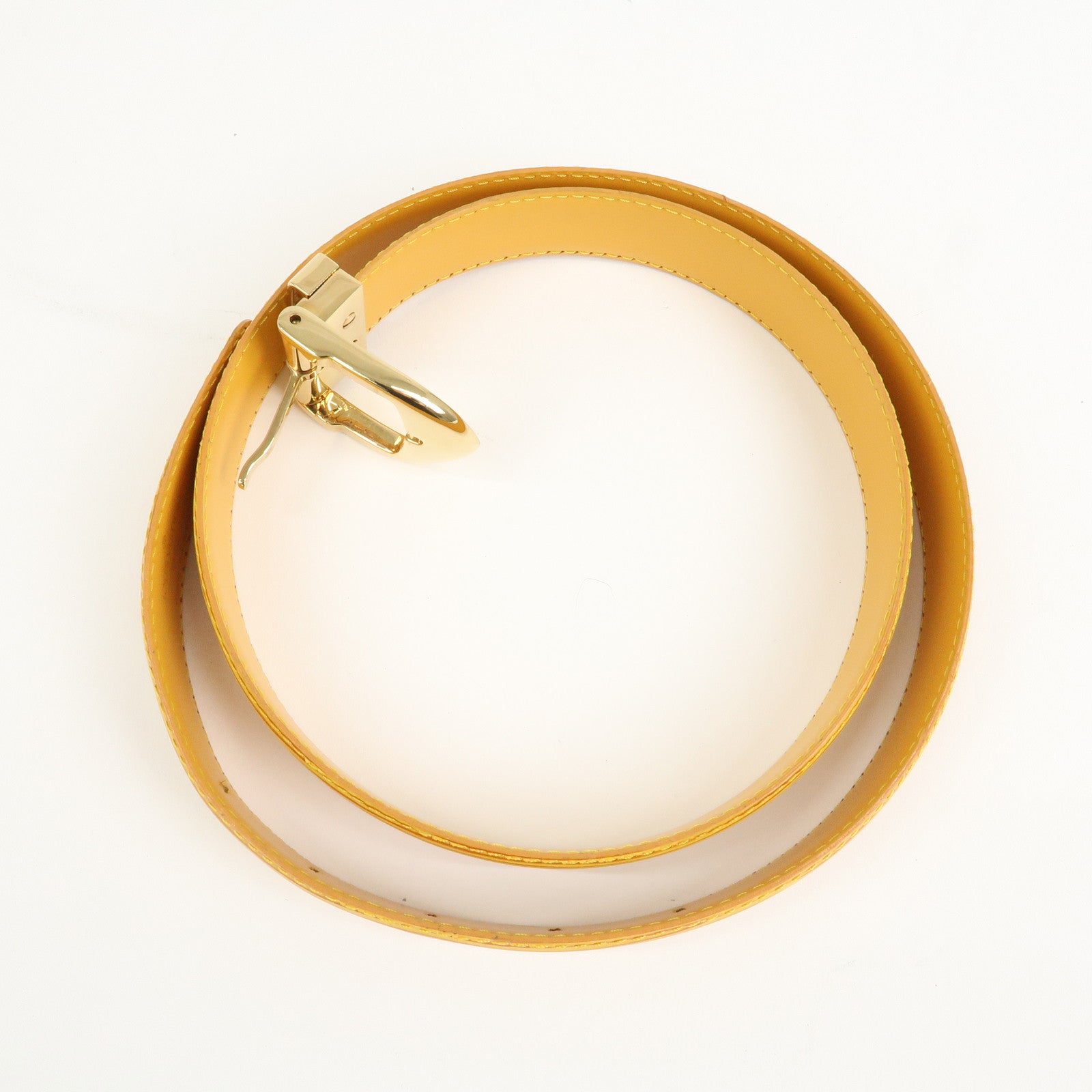 Louis Vuitton Epi Leather Ceinture Belt Tassili Yellow R10051