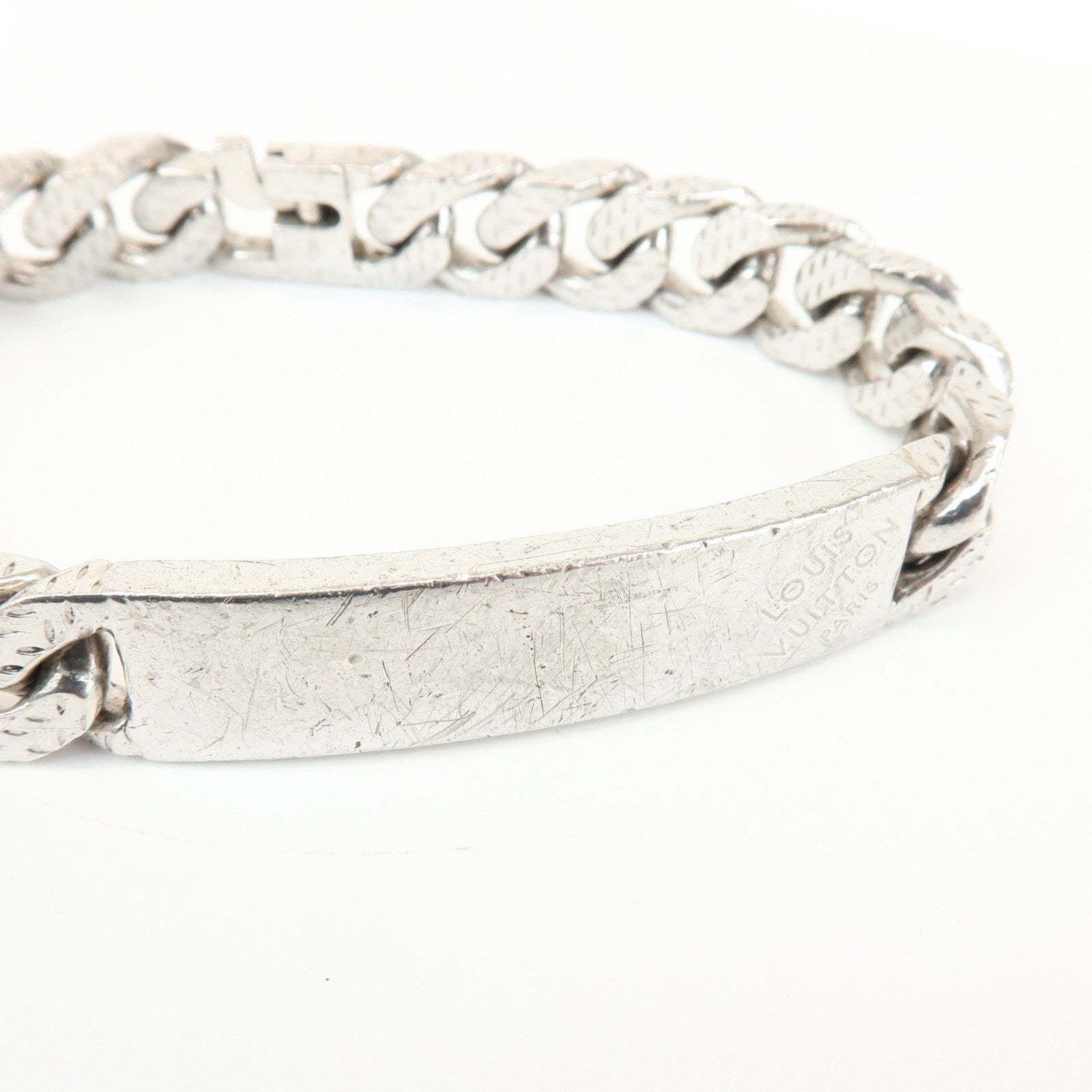 Louis Vuitton Metal Bracelet Montaigne Silver M66119