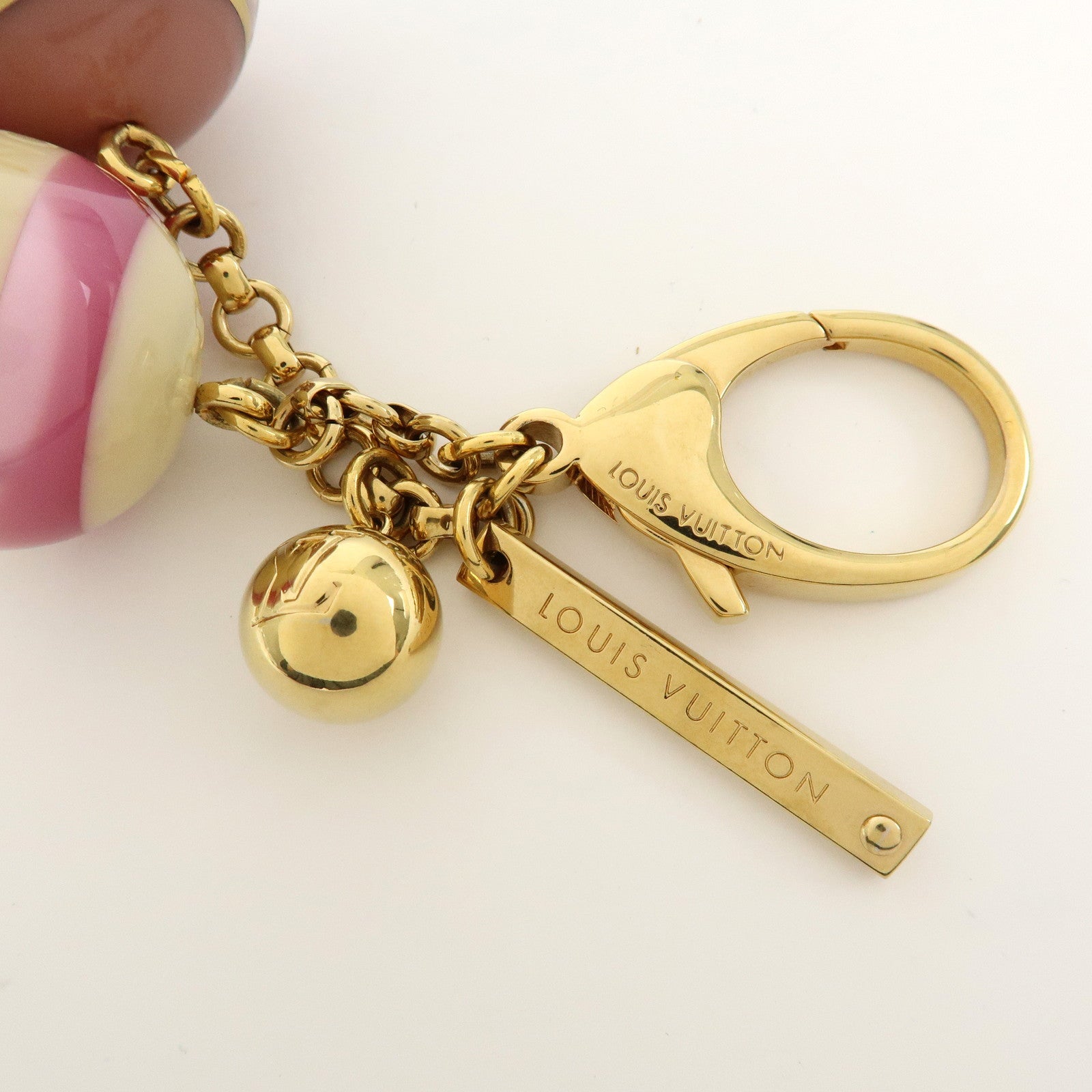 Louis Vuitton Bijou Sac Mini Lin Metal Bag Charm Key Charm M65643