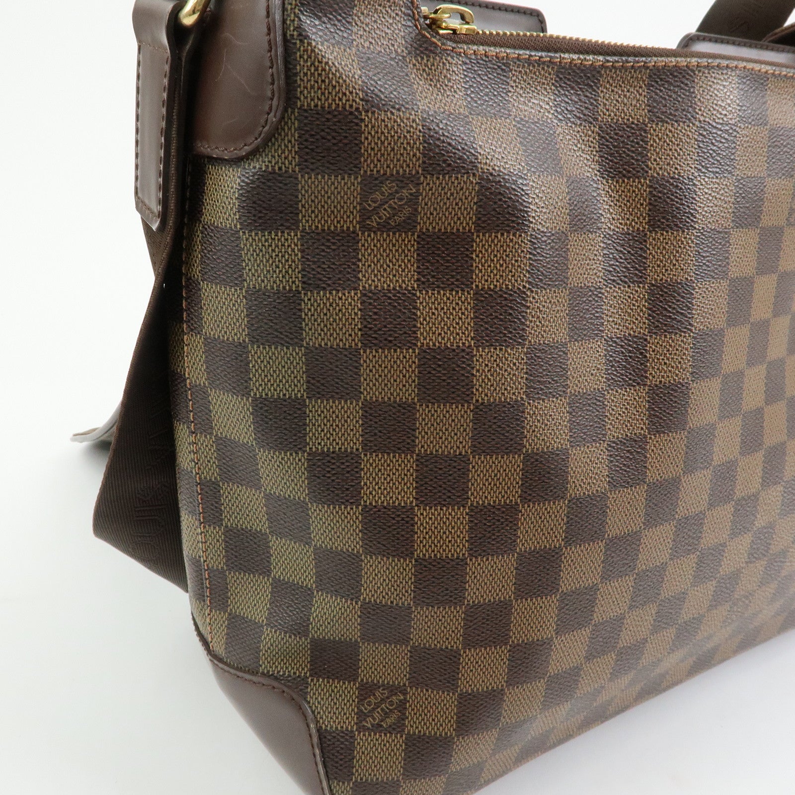 Louis Vuitton Damier Spencer Shoulder Bag Damier Ebene Brown N58021