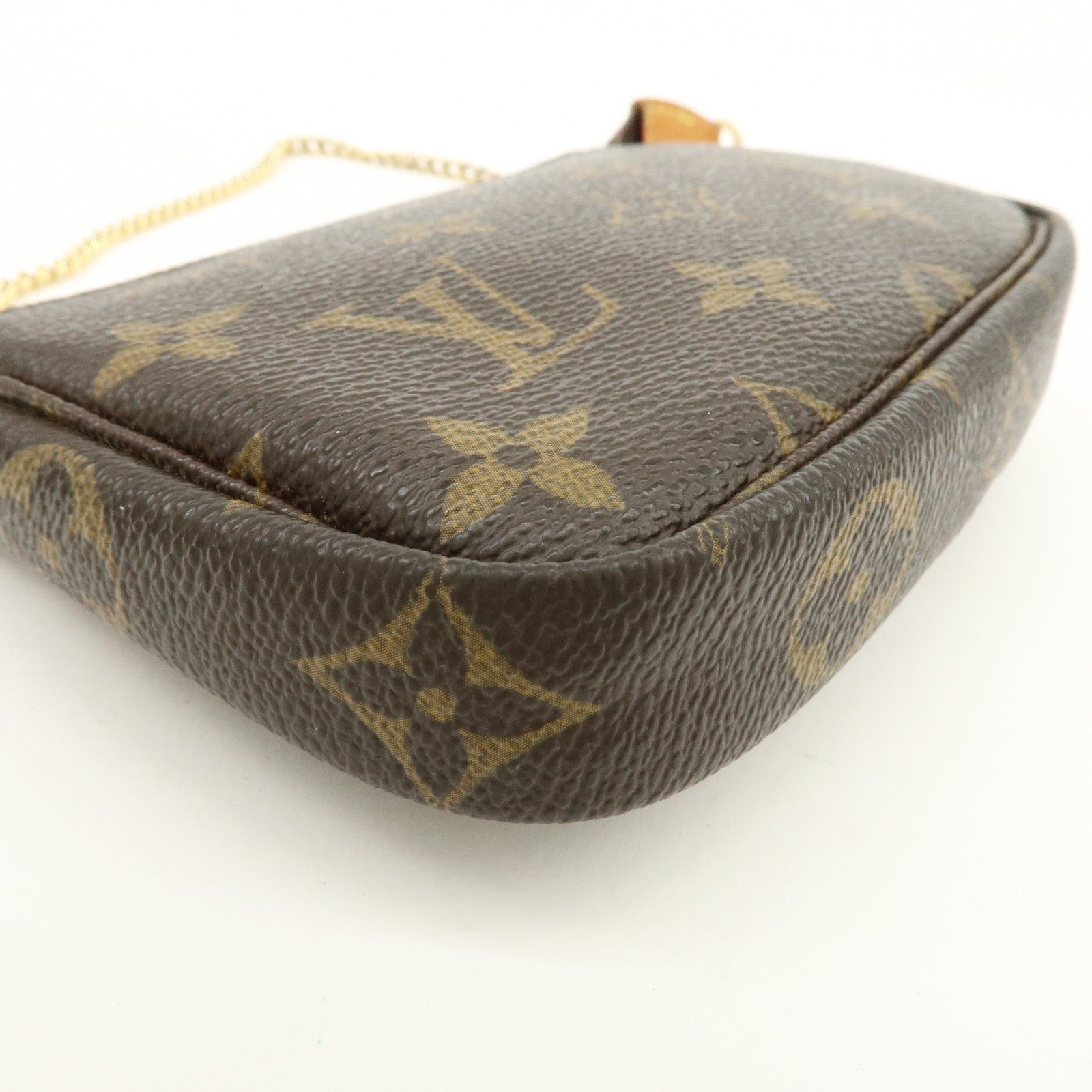 Louis Vuitton Monogram Mini Pochette Accessoires Hand Bag M58009