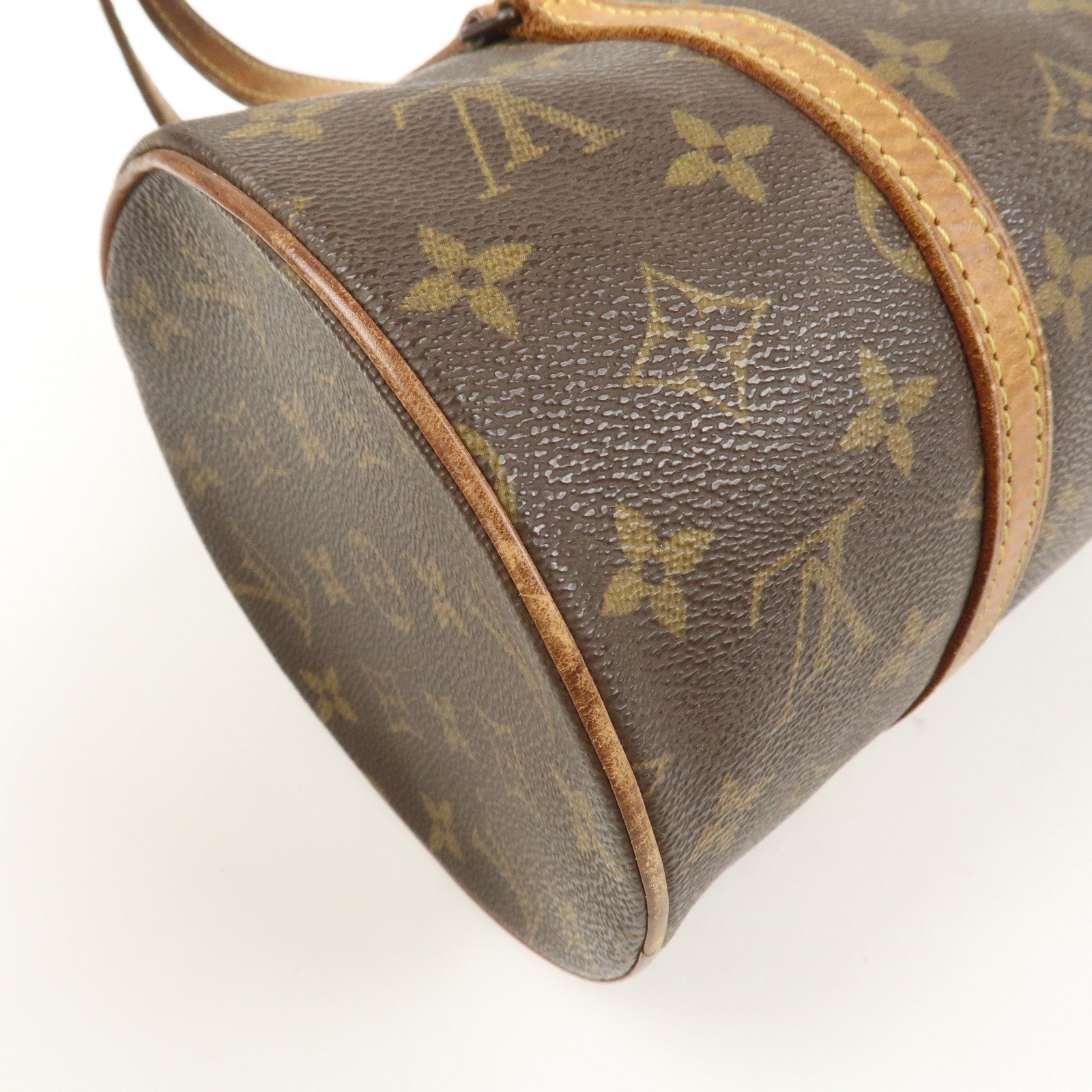 Louis Vuitton Monogram Papillon 30 Hand Bag Brown M51385