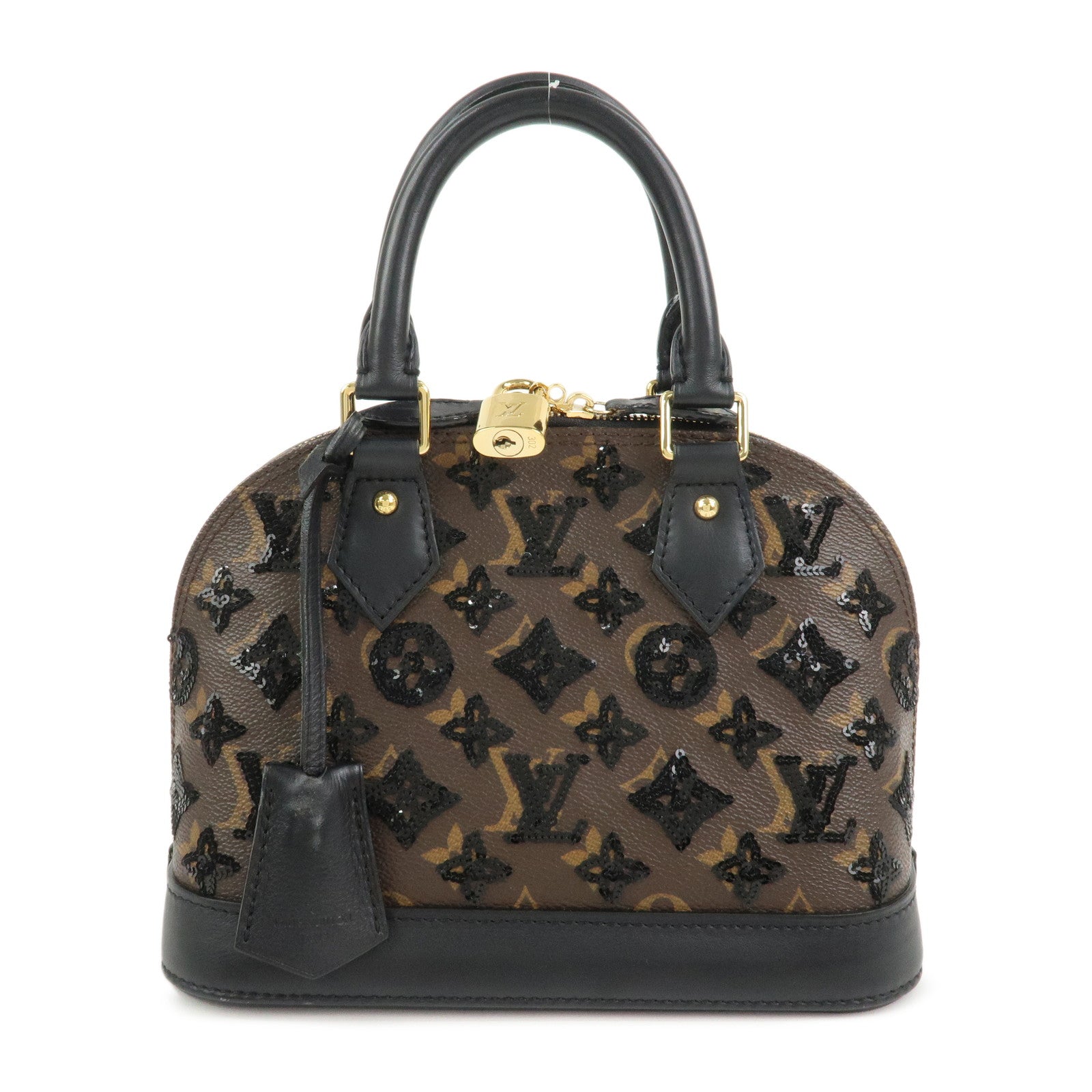 Louis Vuitton Monogram Eclips Canvas Leather Alma BB HandBag M40418