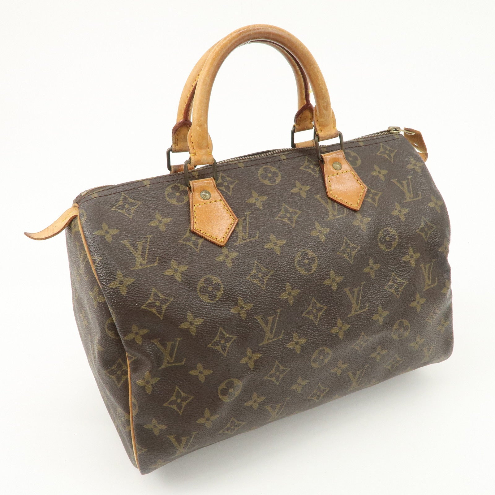Louis Vuitton Monogram Speedy 30 Hand Bag Boston Bag M41526 Used