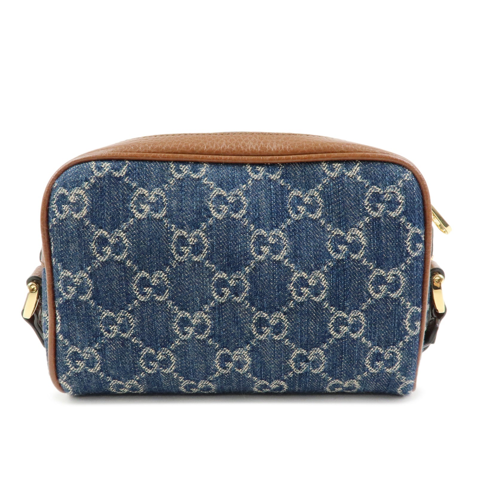 GUCCI Ophidia GG Denim Leather Shoulder Bag Crossbody Bag 517350