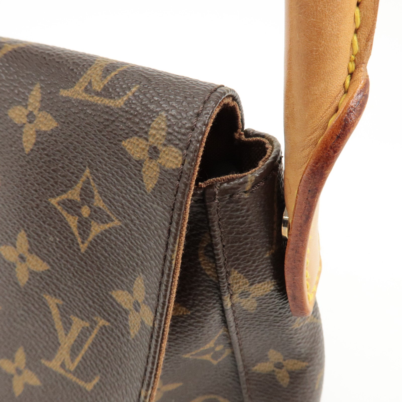 Louis Vuitton Monogram Mini Looping Shoulder Bag Brown M51147 Used