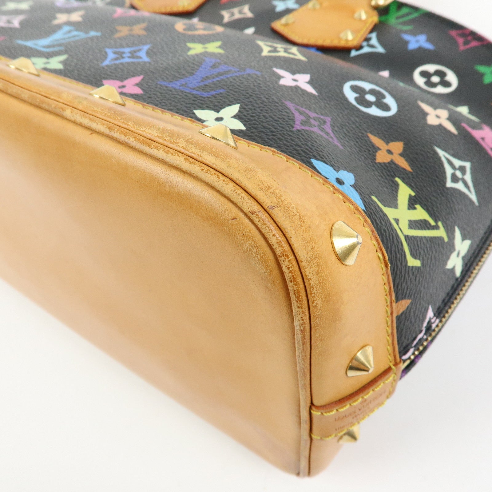 Louis Vuitton Monogram Multicolor Alma PM Hand Bag Noir M40444