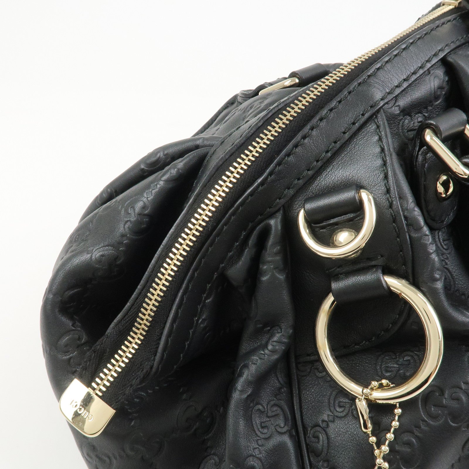 GUCCI Sukey Interlocking G Guccissima Leather 2Way Bag 223974