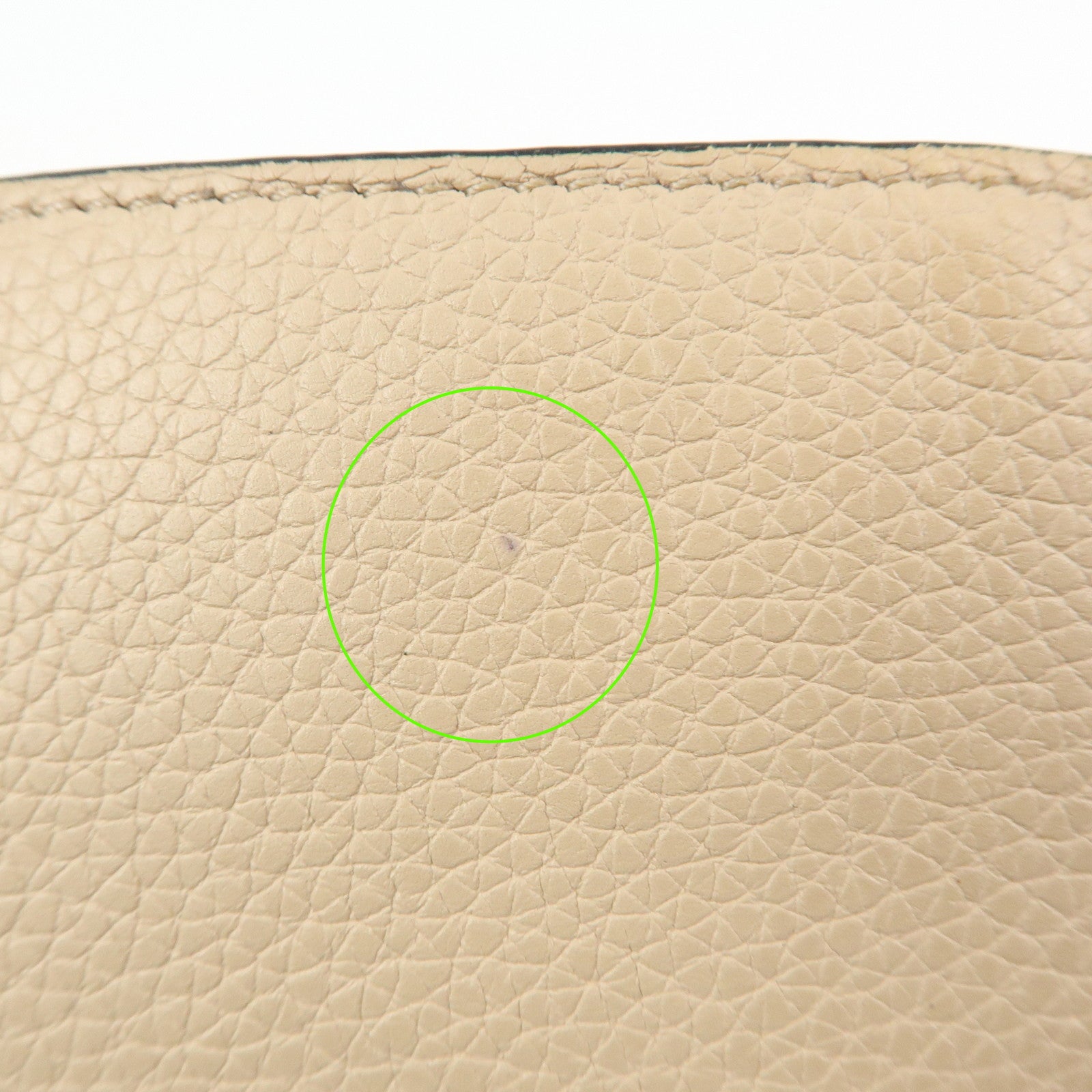 LOEWE Anagram Leather Compact Wallet Beige Yellow