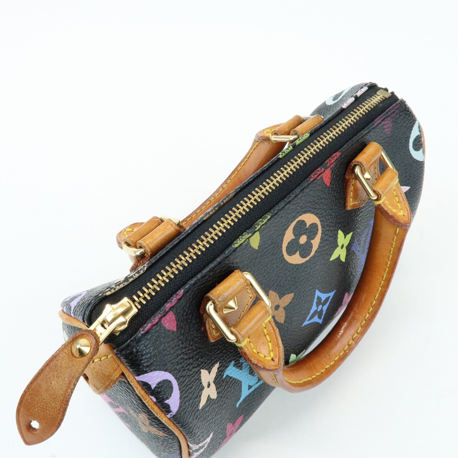 Louis Vuitton Monogram Multicolor Mini Speedy Mini Bag Noir M92644