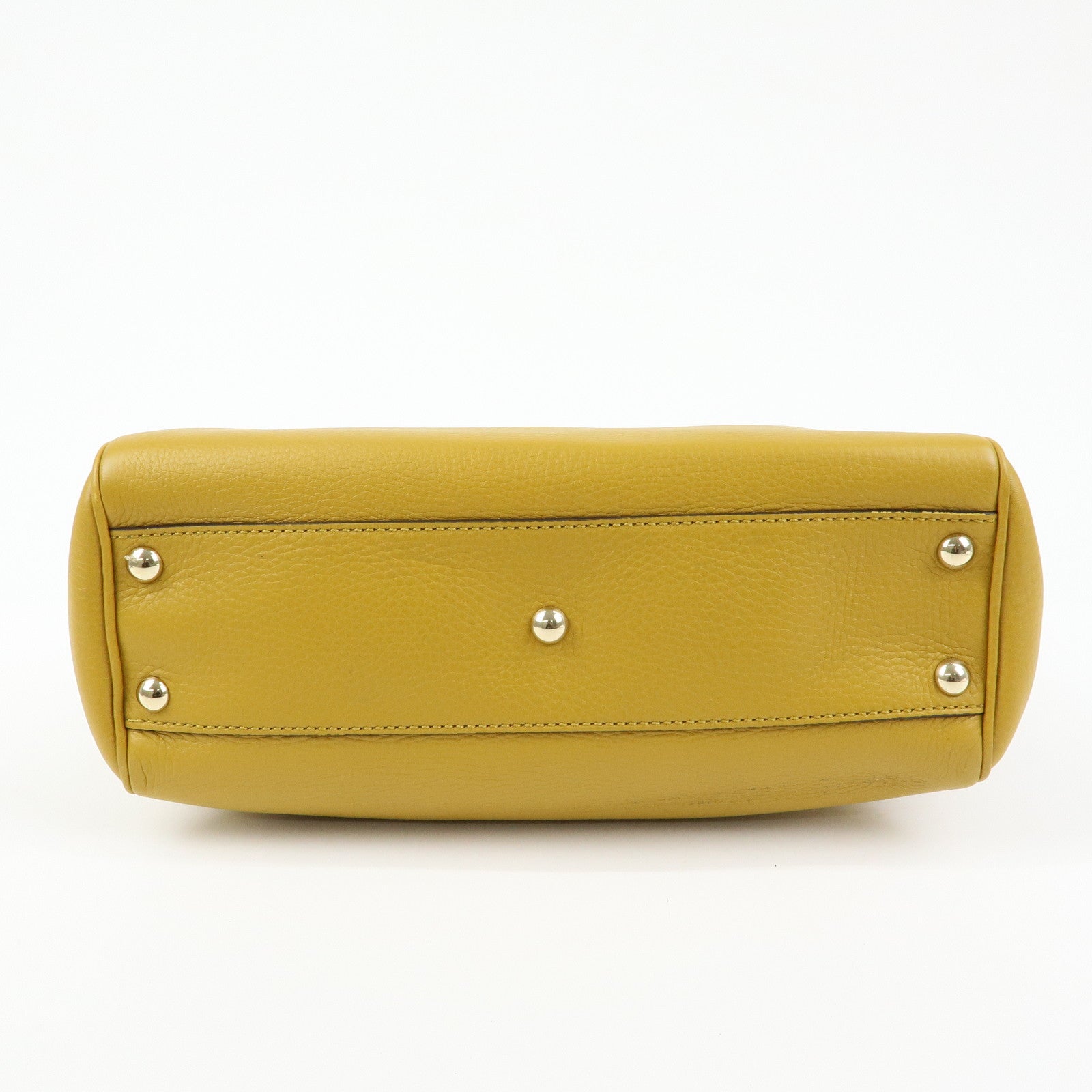 GUCCI Bamboo Leather 2Way Bag GUCCI 50years in Japan Mustard 336032