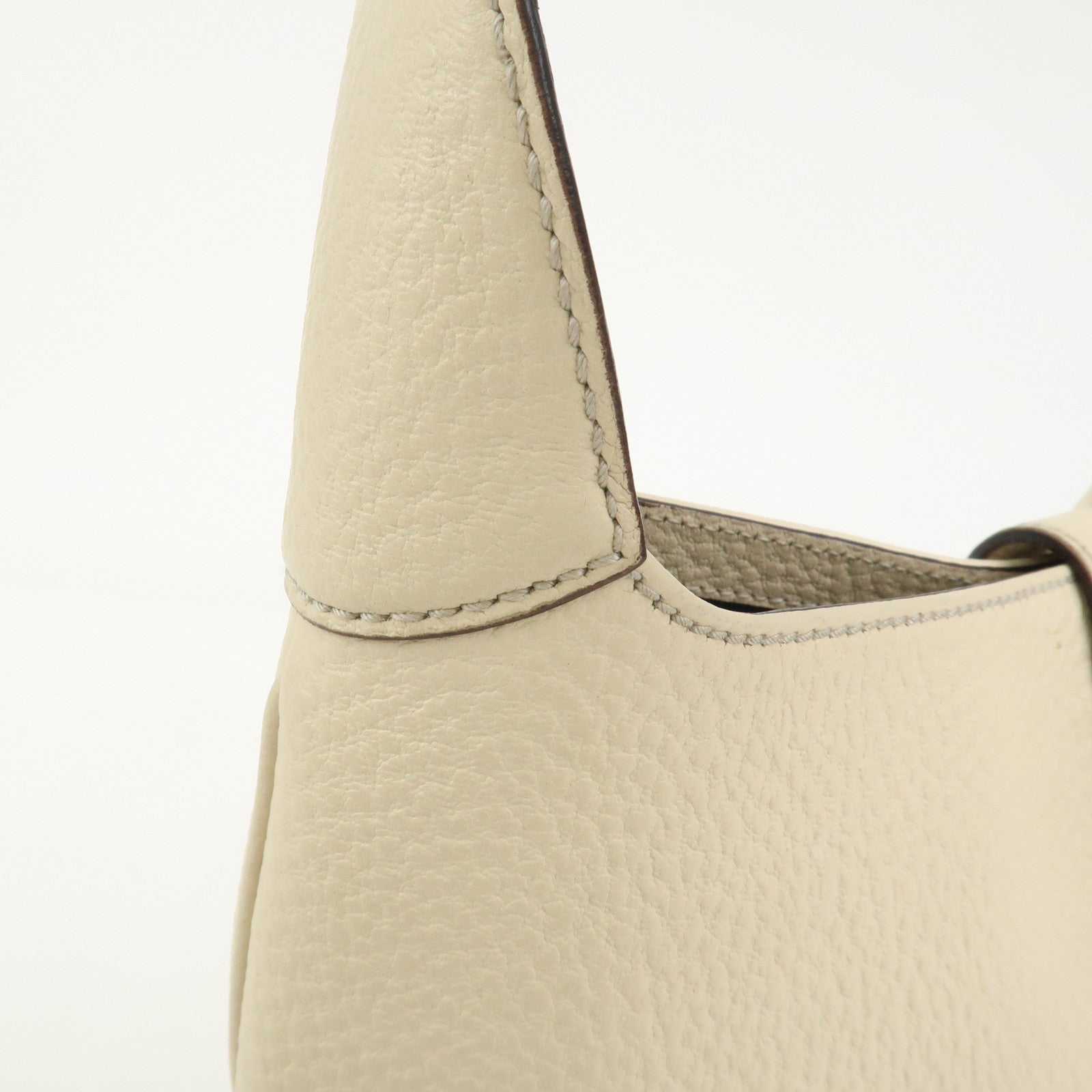 GUCCI New Jackie Leather Shoulder Bag Hand Bag Ivory 137335