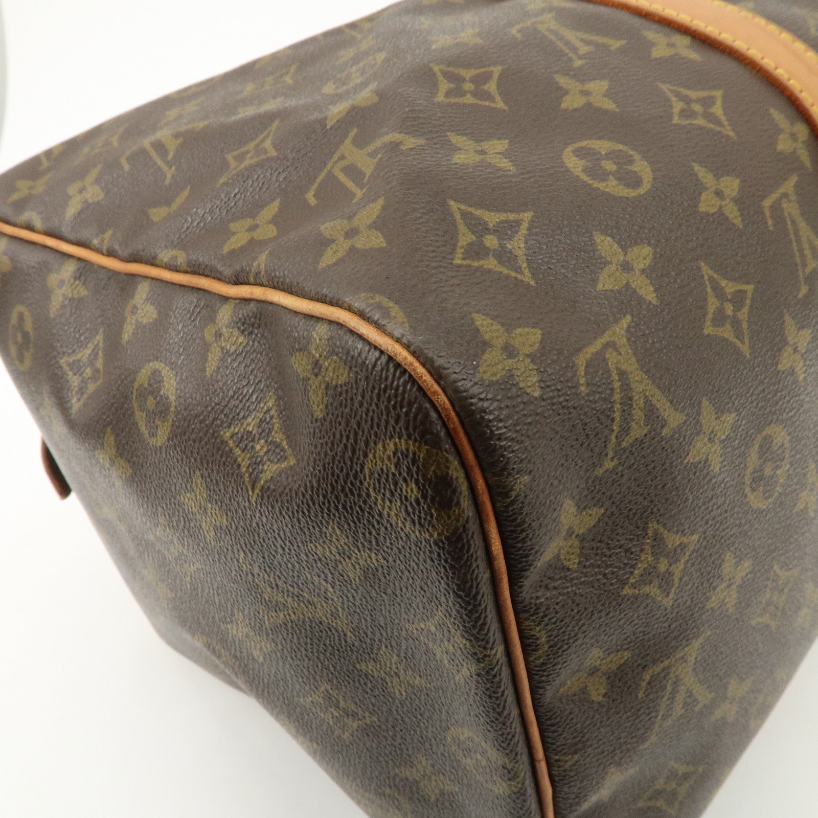 Louis Vuitton Monogram Sac Souple 45 Boston Bag Brown M41624