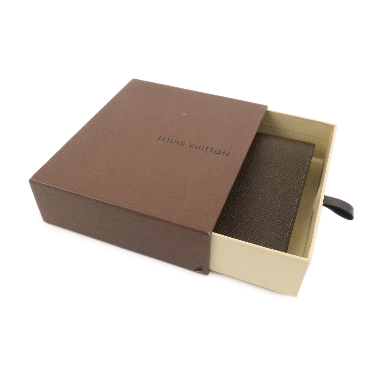 Louis Vuitton Taiga Porte Billets 3 Vole Wallet Grizzly M30428